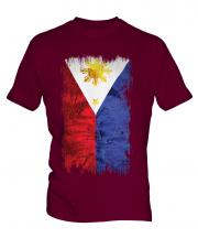 Philippines Grunge Flag Mens T-Shirt