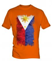 Philippines Grunge Flag Mens T-Shirt