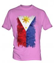 Philippines Grunge Flag Mens T-Shirt