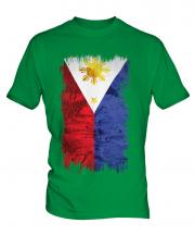 Philippines Grunge Flag Mens T-Shirt