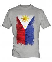 Philippines Grunge Flag Mens T-Shirt