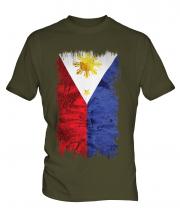 Philippines Grunge Flag Mens T-Shirt