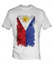 Philippines Grunge Flag Mens T-Shirt
