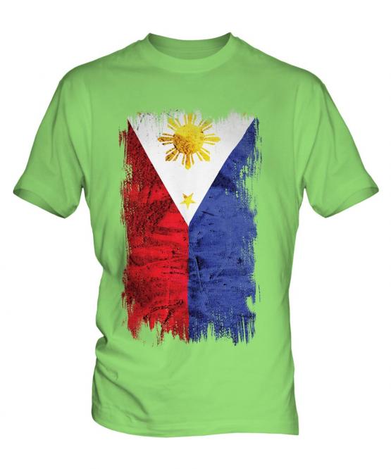 Philippines Grunge Flag Mens T-Shirt