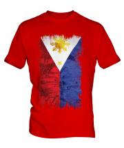 Philippines Grunge Flag Mens T-Shirt