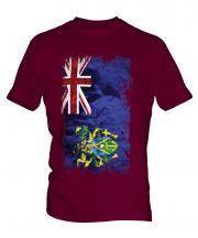 Pitcairn Islands Grunge Flag Mens T-Shirt
