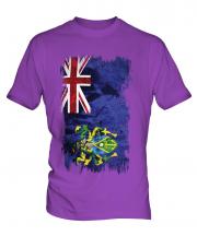 Pitcairn Islands Grunge Flag Mens T-Shirt