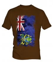 Pitcairn Islands Grunge Flag Mens T-Shirt