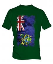 Pitcairn Islands Grunge Flag Mens T-Shirt