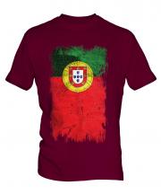 Portugal Grunge Flag Mens T-Shirt