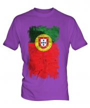 Portugal Grunge Flag Mens T-Shirt