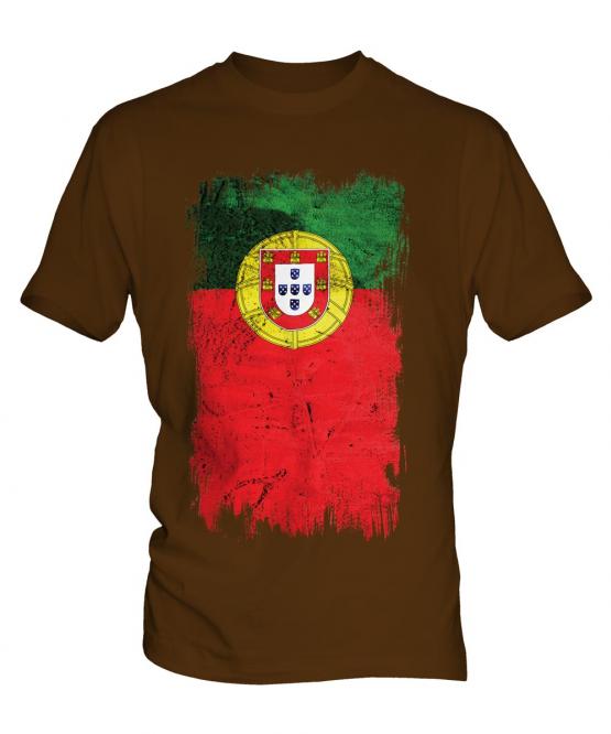 Portugal Grunge Flag Mens T-Shirt