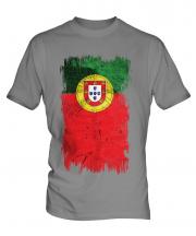 Portugal Grunge Flag Mens T-Shirt