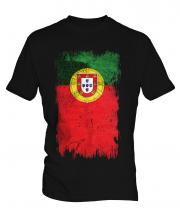 Portugal Grunge Flag Mens T-Shirt