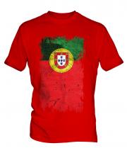 Portugal Grunge Flag Mens T-Shirt