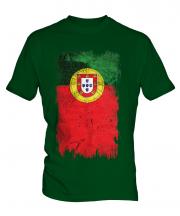Portugal Grunge Flag Mens T-Shirt