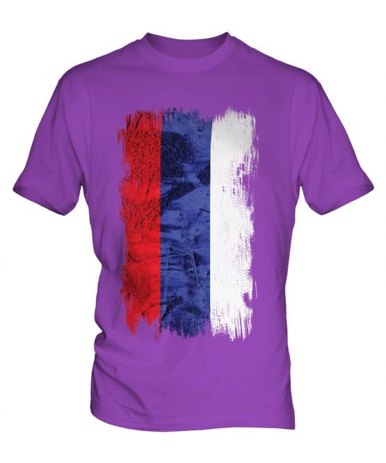 Republika Srpska Grunge Flag Mens T-Shirt