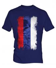 Republika Srpska Grunge Flag Mens T-Shirt