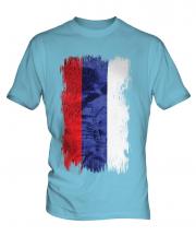 Republika Srpska Grunge Flag Mens T-Shirt