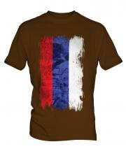 Republika Srpska Grunge Flag Mens T-Shirt