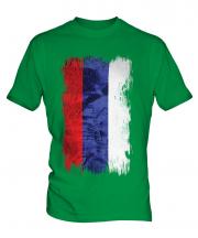 Republika Srpska Grunge Flag Mens T-Shirt