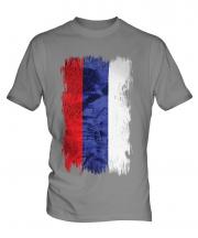 Republika Srpska Grunge Flag Mens T-Shirt
