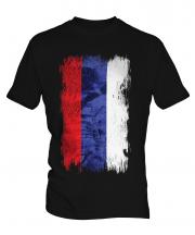 Republika Srpska Grunge Flag Mens T-Shirt