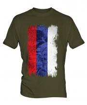 Republika Srpska Grunge Flag Mens T-Shirt