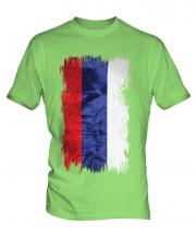 Republika Srpska Grunge Flag Mens T-Shirt