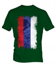 Republika Srpska Grunge Flag Mens T-Shirt
