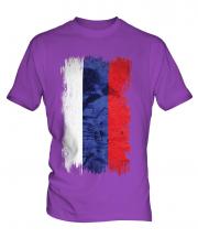 Russia Grunge Flag Mens T-Shirt