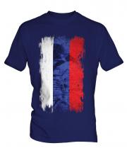 Russia Grunge Flag Mens T-Shirt
