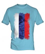 Russia Grunge Flag Mens T-Shirt