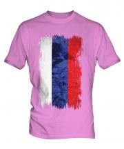 Russia Grunge Flag Mens T-Shirt