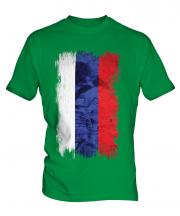 Russia Grunge Flag Mens T-Shirt