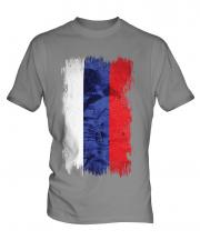 Russia Grunge Flag Mens T-Shirt