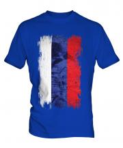 Russia Grunge Flag Mens T-Shirt