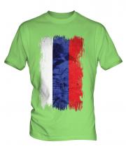 Russia Grunge Flag Mens T-Shirt