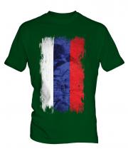 Russia Grunge Flag Mens T-Shirt