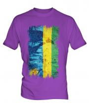Rwanda Grunge Flag Mens T-Shirt
