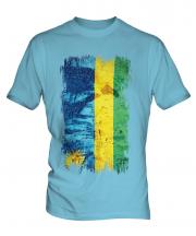 Rwanda Grunge Flag Mens T-Shirt