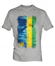 Rwanda Grunge Flag Mens T-Shirt