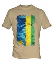 Rwanda Grunge Flag Mens T-Shirt