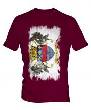 Saint Barthelemy Grunge Flag Mens T-Shirt