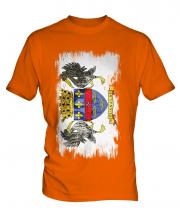 Saint Barthelemy Grunge Flag Mens T-Shirt