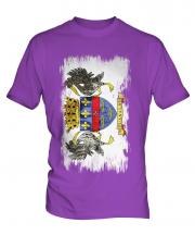 Saint Barthelemy Grunge Flag Mens T-Shirt