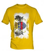 Saint Barthelemy Grunge Flag Mens T-Shirt