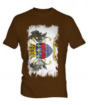 Saint Barthelemy Grunge Flag Mens T-Shirt
