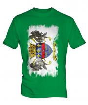 Saint Barthelemy Grunge Flag Mens T-Shirt