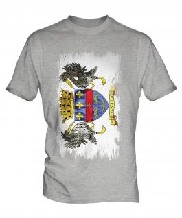 Saint Barthelemy Grunge Flag Mens T-Shirt